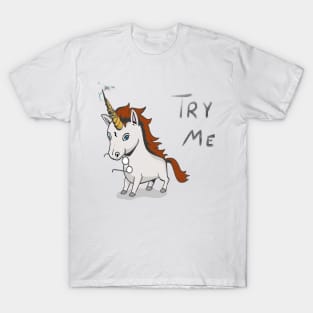 Magical Unicorn- Try Me T-Shirt